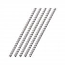 uxcell 6mm x 200mm 304 Stainless Steel Solid Round Rod for DIY Craft - 5pcs