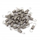 uxcell 10mm x 7mm x 0.7mm Stainless Steel Dual Hook Tension Spring Gray 38pcs