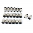 uxcell 20 Pcs 1/4PT Male Thread to 8mm Pneumatic Push in Quick Joint Fittings
