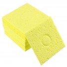 uxcell Soldering Sponge 56x56x2.2mm for Iron Tips Cleaner, Square Yellow 20pcs