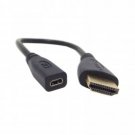 20Cm Micro Hdmi Socket Female To Hdmi Male Adapter Cable For Tablet & Cell Phone