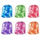Tie-Dye Camouflage Drawstring Bags Party Favors, Arts & Crafts Activity (12 Pack)