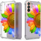 Designed For Samsung Galaxy S22 Case, Slim Flexible Tpu Clear Phone Cover - Sunflower