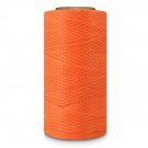 Leather Sewing Thread Stitching String - Diy Craft Flat Waxed Cord 284 Yards (Orange)