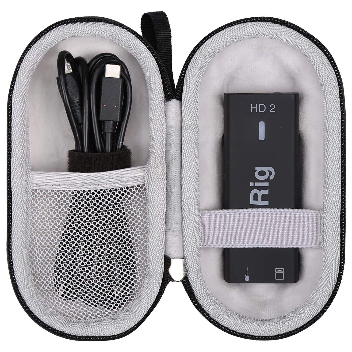 Hard Travel Storage Carrying Case For Ik Multimedia Irig Hd 2 Digital Guitar Interface