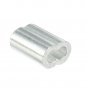uxcell Aluminum Crimping Loop Sleeve Double Barrel for 1/4"-5/16" Wire Rope Pack of 10