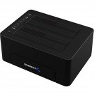 SABRENT USB 3.1 to SATA Dual Bay Hard Drive Docking Station for 2.5 or 3.5 inches HDD, SS