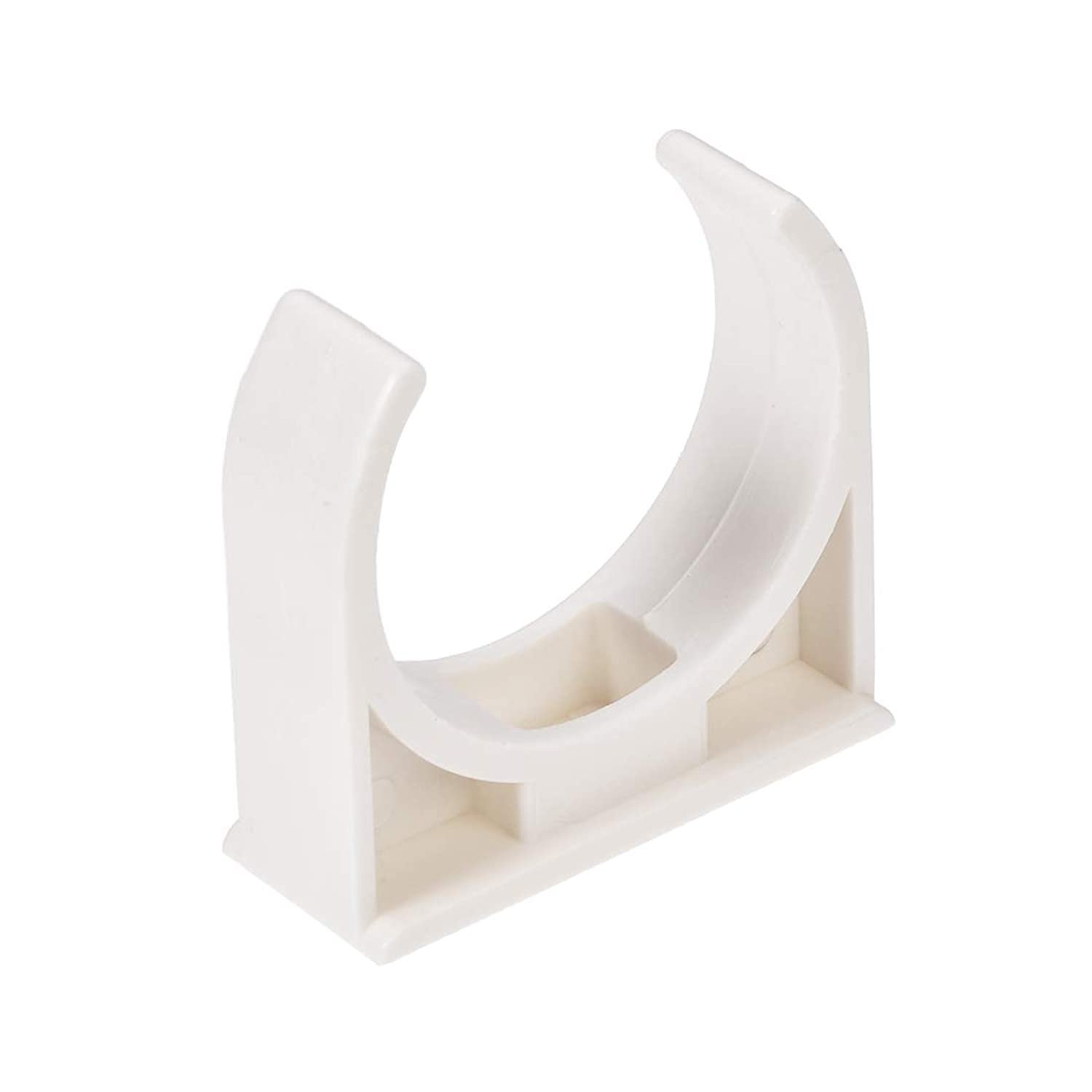 uxcell PVC Water Pipe Clamps Clips, 32mm TV Trays Tube Hose Hanger Support Pex Tubing, 15