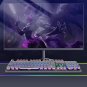 Retro Steampunk Keycaps Set, 104 Translucent Backlight Key Cap For Mechanical Keyboard, B