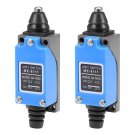 uxcell ME-8111 Plunger Momentary Limit Switch 1NC+1NO 2Pcs for CNC Mill 3D Printer Door S
