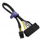 24 Pin To 6 Pin Atx Psu Power Adapter Cable For Dell Motherboard With 6 Pin Port 13.3-Inc