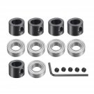 uxcell 5pcs Bearings Accessory Kit, Fit for 1/4" Shank Router Bit, 1/4" I.D. 1/2" OD Ball