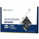 SilverStone Technology ECU06, SuperSpeed USB 20Gbps/USB-C 3.2 Gen 2x2 PCIe Expansion Card