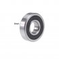 uxcell 16101-2RS Deep Groove Ball Bearing 12x30x8mm Double Sealed Chrome Steel Z2 Lever B