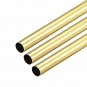 uxcell Brass Round Tube, 300mm Length 7mm OD 0.2mm Wall Thickness, Seamless Straight Pipe