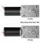 uxcell Double Shaft Worm Gear Motor DC 12V 250RPM High Torque Speed Reduction Motor
