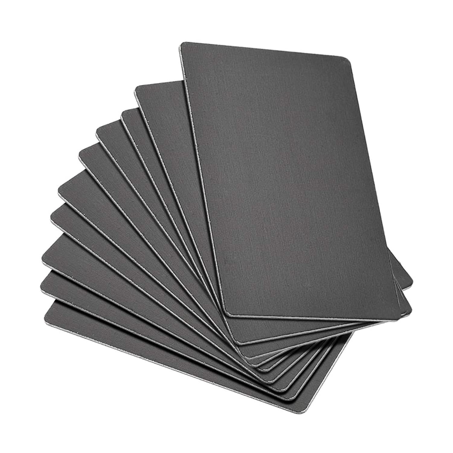 uxcell Blank Metal Card 80x50x1mm Anodized Aluminum Plate for DIY Laser Printing Engravin