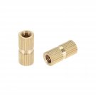 uxcell Knurled Insert Nuts, M5 x 16mm(L) x 7mm(OD) Female Thread Brass Embedment Assortme