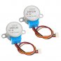 uxcell 2PCS 24BYJ48 DC 5V Reduction Stepper Motor Micro Reducer Motor 4-Phase 5-Wire 1/64