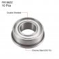 uxcell FR188ZZ Flanged Ball 1/4" x 1/2" x 3/16" Double Metal Shielded (GCr15) Chrome Stee