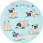 Pug Party Supplies, Dog Birthday Decorations, Paper Plates, Napkins, Cups, Cutlery (24 Gu