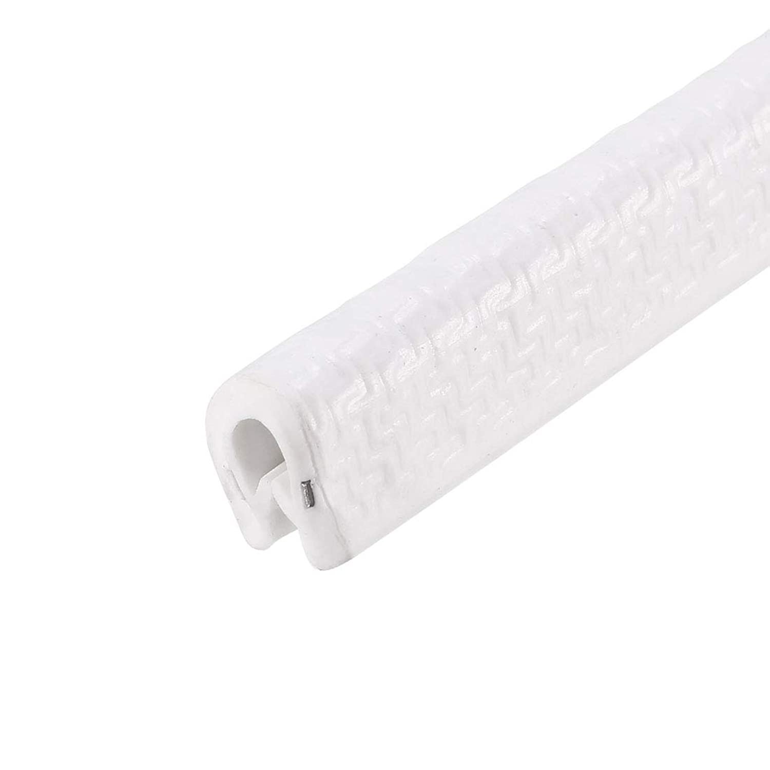 uxcell Edge Trim U Seal White PVC Plastic U Channel Edge Protector Fits 1/64'' - 1/16'' E