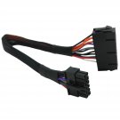 24 Pin To 12 Pin Atx Psu Main Power Adapter Braided Sleeved Cable For Acer Q87 Q87H3 Q87H