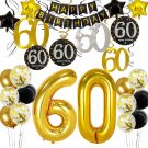 60Th Birthday Decorations For Men -Happy Birthday Banner 60 Birthday Balloons Birthday Pa