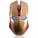 Gaming Wireless Mouse, Six-Button Silent Iron Man Mouse 2.4G With Usb Nano Receiver For L