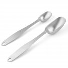 Heavy 18/8 Stainless Steel Coffee Scoops Set, 2 Piece Ergonomic Magntic Measuring Spoons
