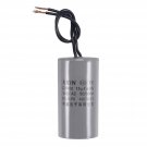 uxcell CBB60 Run Capacitor 15uF 450V AC 2 Wires 50/60Hz Cylinder 74x38mm for Air Compress