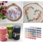 50Pcs Bobbins And Sewing Thread With Case Pre-Wound Bobbins For Singer Brother Janome Bab