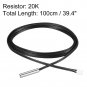 uxcell 20K NTC Thermistor Probe 39.4 Inch Stainless Steel Sensitive Temperature Temp Sens