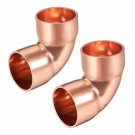 uxcell 1-inch(25.4mm) ID 90 Degree Copper Elbow Short-Turn Copper Fitting Conector for Pl