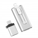 Usb 3.0 Flash Drive 64Gb, 3 In 1 Usb Flash Drive Photo Memory Stick For Phone/Pad And And