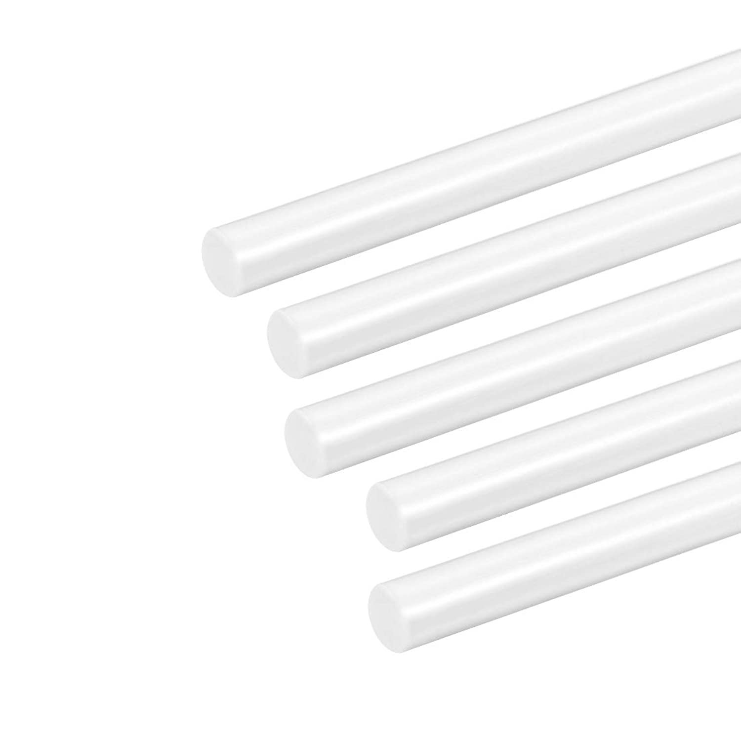 uxcell ABS Styrene Plastic Round Bar Rod,1/4 inch Dia 20 inch Length,White for Architectu