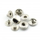 60 Sets 10Mm Metal Snap Fasteners Press Stud Rounded Sewing Rivet Buttons Clothing Leather