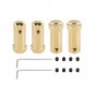 uxcell Hex Coupler 6mm Bore Motor Hex Brass Shaft Coupling Flexible Connector for Car Whe