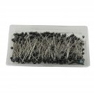 Black Sewing Pins,600 Pieces Glass Ball Head Pins Straight Quilting Pins With Box