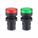 uxcell 2Pcs Red Green Indicator Light AC/DC 110V, 22mm Panel Mount, for Electrical Control