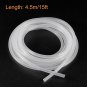uxcell Clear Silicone Tubing, 1/8"(3.2mm) ID 1/4"(6.4mm) OD 15ft, Flexible Silicone Tube