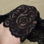 Black Wide Elastic Lace Trim For Sewing Lace Ribbon Lace Fabric By The Yard Stretch Lace