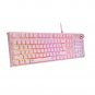 Pink Mechanical Gaming Keyboard, Usb Wired With Rainbow Led Backlit, Brown Switches, Mult