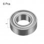 uxcell 6Pcs Bearing Accessory Kit 3/16" I.D. 3/8" OD 1/8" Thick Top Mounted Bearings