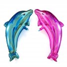 6 Pcs Dolphin Balloons, 33Inch Large Dolphin Foil Mylar Balloons For Baby Shower Wedding