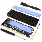 Nvme Pcie Adapter, M.2 Nvme To Pci-E X4/X8/X16 Adapter Expansion Card With Heat Sink