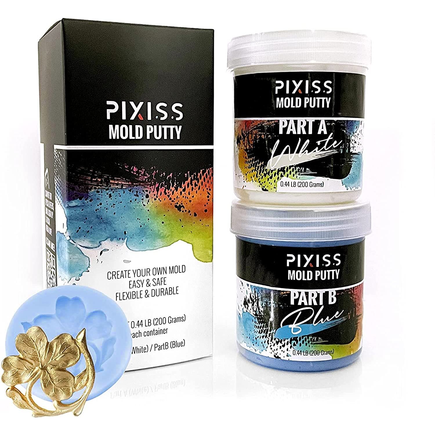 Mold Putty Silicone Mold Making Kit, Super Easy 11 Mix Mold Putty, 3/4