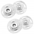 20 Sets Clear Sew-On Snap Buttons Press Studs Buttons Snap Closing Buttons Fasteners For