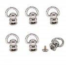 Button Studs Rivets D-Ring Head Button Stud Screwback With Screw For Diy Art Leather Craft