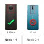 For Nokia 1.4 Case With Screen Protector Shock-Absorption Flexible Tpu Rubber Protective